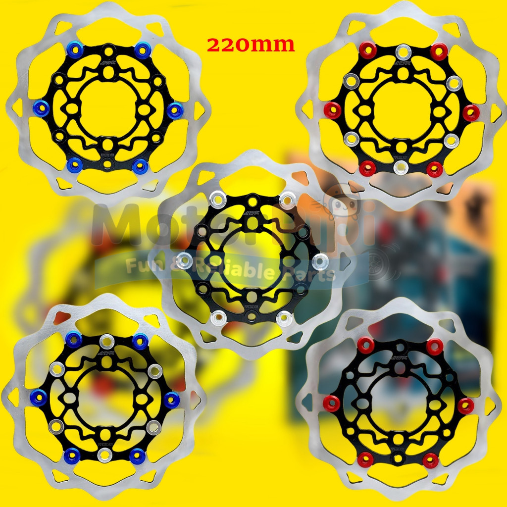 PIRINGAN CAKRAM MOTIF GALFER Ukuran 220mm, 260mm, 300mm BEAT MIO MX JUPITER BLADE REVO JUPITER Z VEG