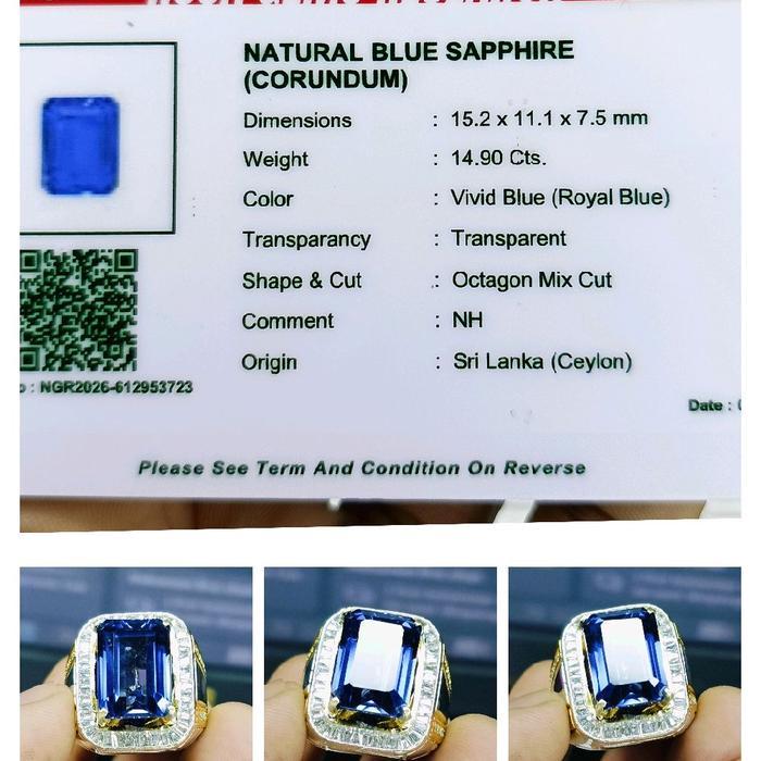 blue sapphire Srilanka high quality  memo