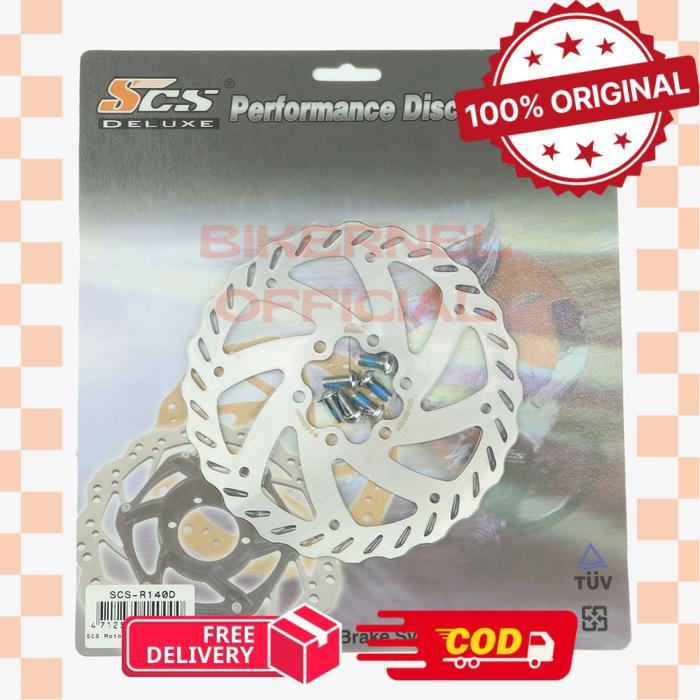 Rotor Sepeda SCS 6 Bolts Piringan Cakram Disc Brake Baut 6 - 140 -biker