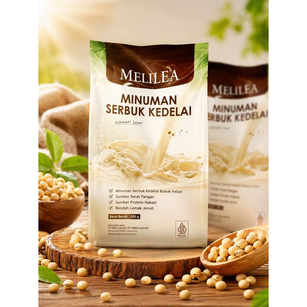 Susu Soya Serbuk Kedelai Organik | Suplemen Kesehatan Susu Soya Melilea 500g
