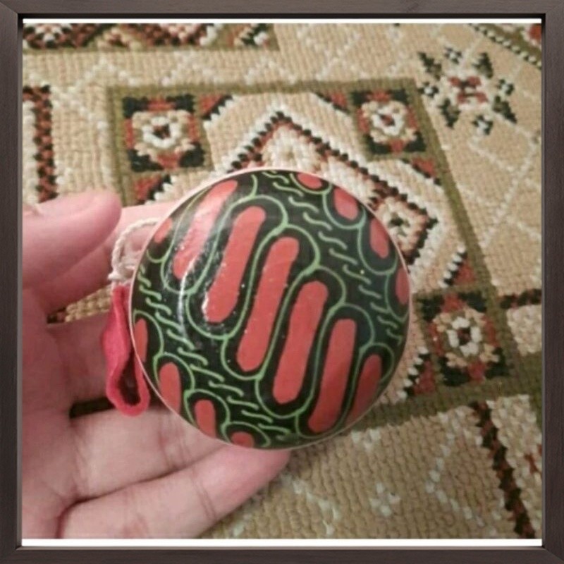 Bisa COD Mainan anak tradisional jadul yoyo kayu batik kwalitas super murah harga satuan perpcs yoyo