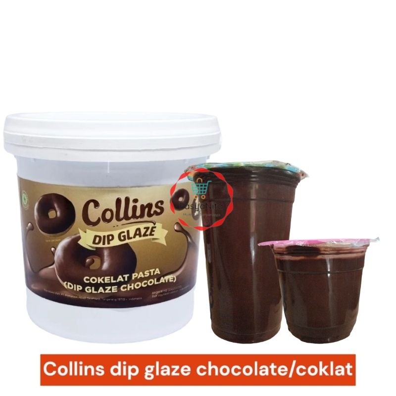Collins dip glaze chocolate/coklat 250gram-500gram - Fasyanita Online Fresh Mart Denpasar - WHY