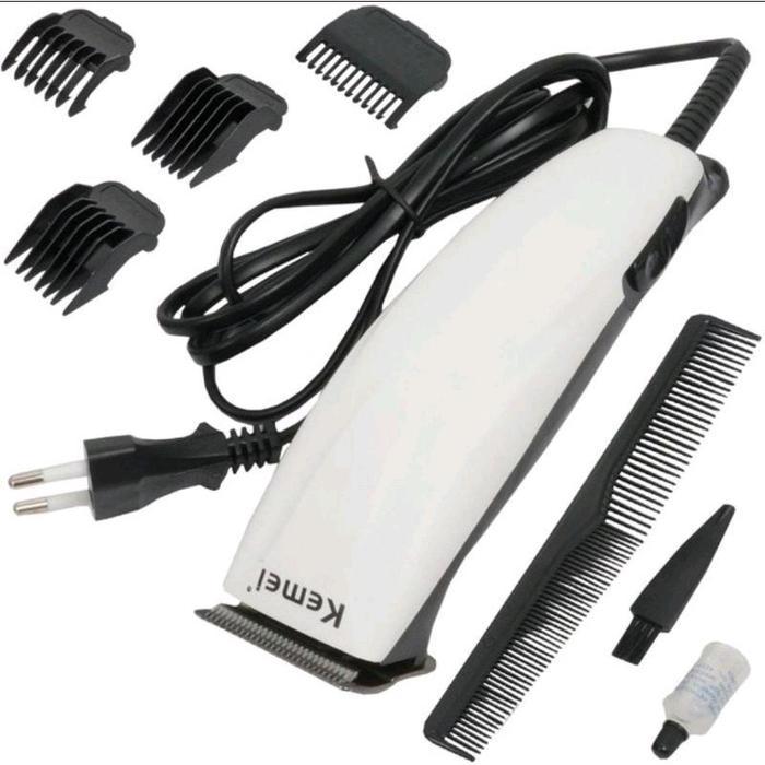 PAKET LENGKAP ALAT CUKUR RAMBUT KEMEI 6603/MESIN POTONG RAMBUT ELEKTRIK - Kemei 6603