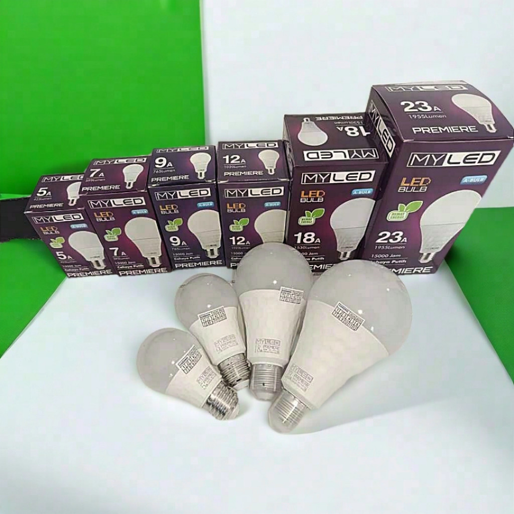 Lampu LED MyLED Premier 3W–35W | Bohlam Terang Hemat Energi SNI