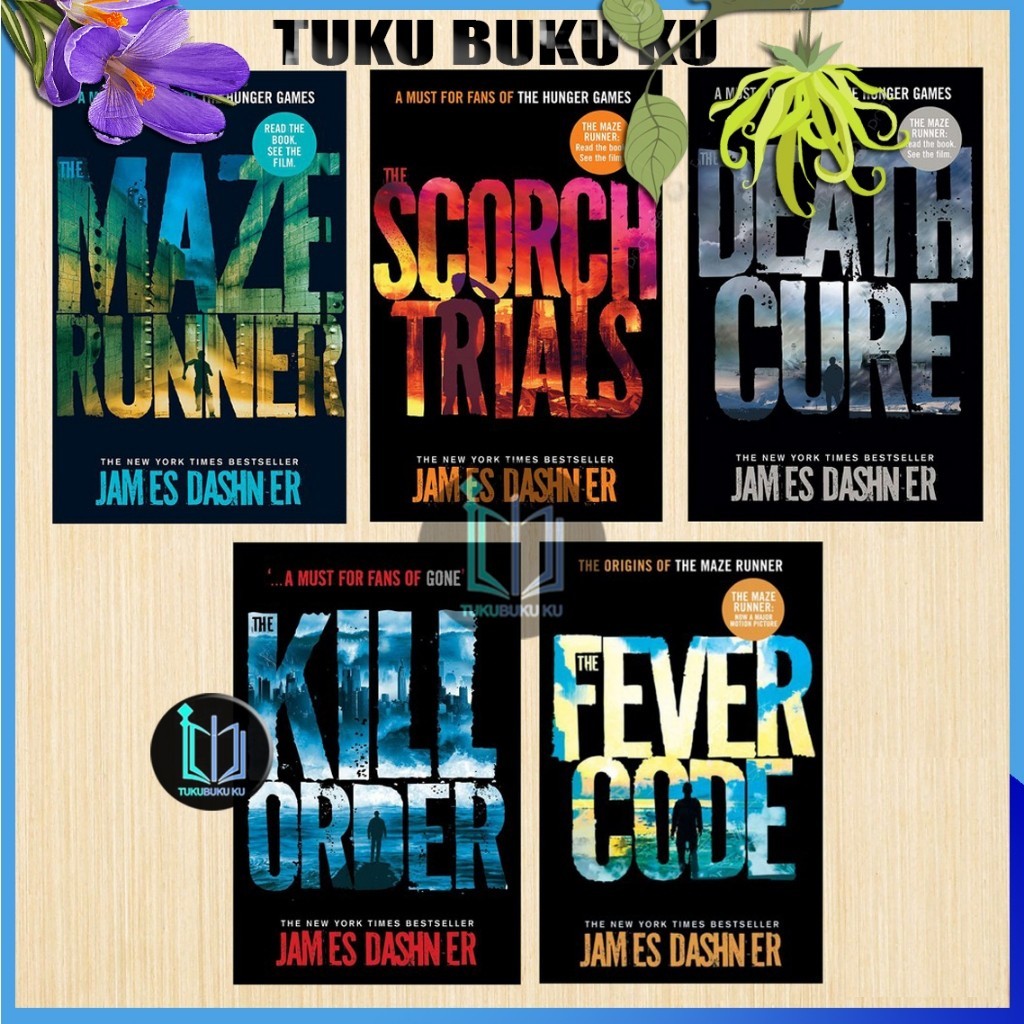 (English) The Maze Runner Series James Dashner (Scorch Trial, Death Cure, Kill Order, Fever Code)