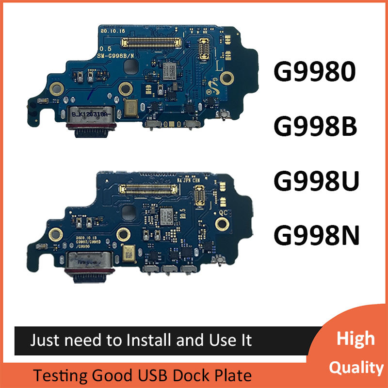 For Samsung Galaxy S21 Ultra G998N G9980 G998B G998U USB Fast Charging Dock Port  Bottom Microphone 