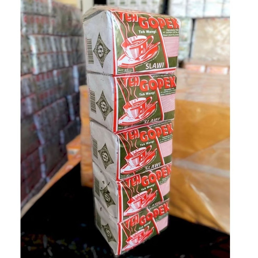 Teh Gopek 80gram Perslop Isi 5pcs (Slawi)