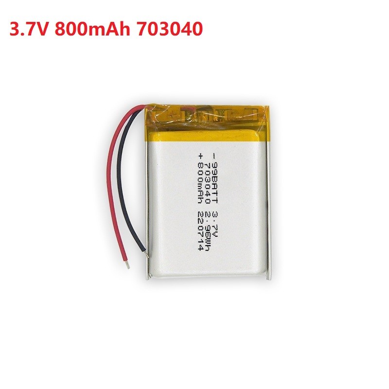 37V 800mAh 703040 Lipo Polymer Lithium Rechargeable Battery Replacement for cozmo robot