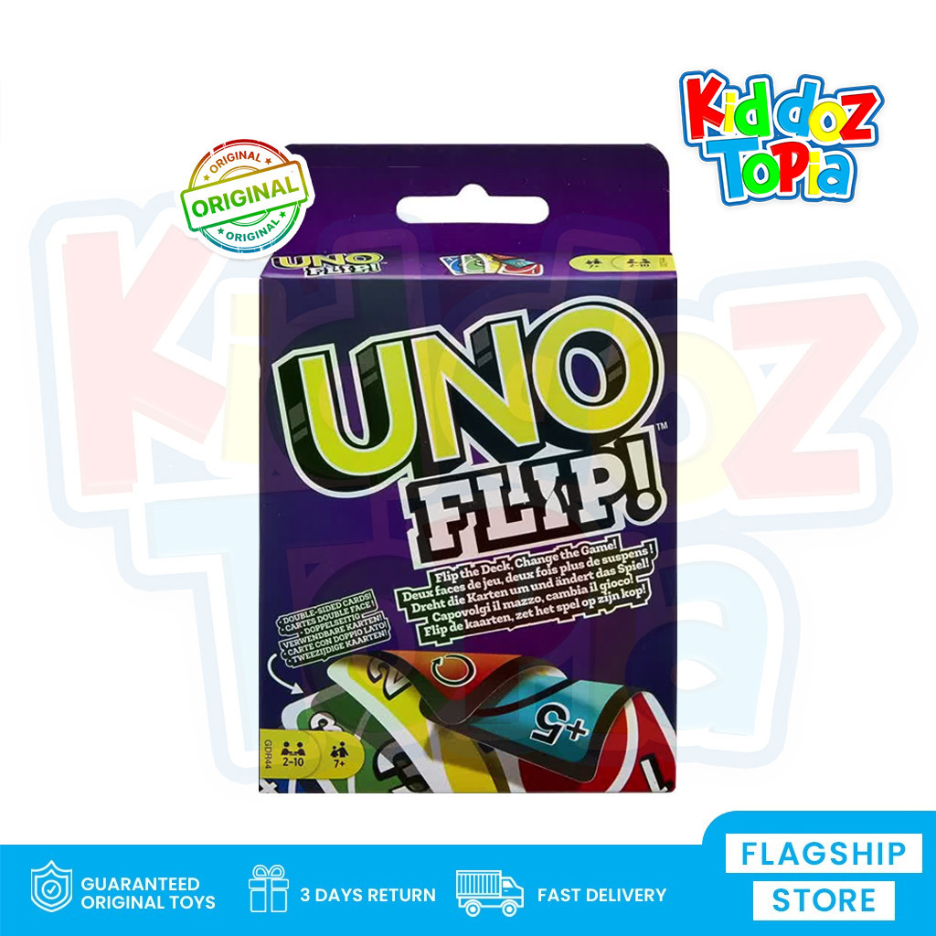 MATTEL UNO Flip Side Card Game Original GDR44