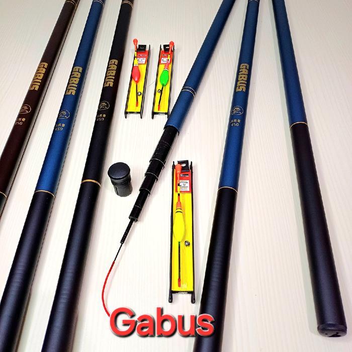 Joran Tegek Murah 1 Set Size 180 Cm - 720 Cm Fiber Composite Carbon - GoldFish 630, Joran Saja
