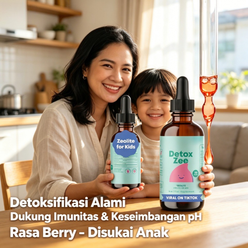 DetoxZee Zeolite For Kids Vitamin D3 B12 Detoks Alami 30ml CO722