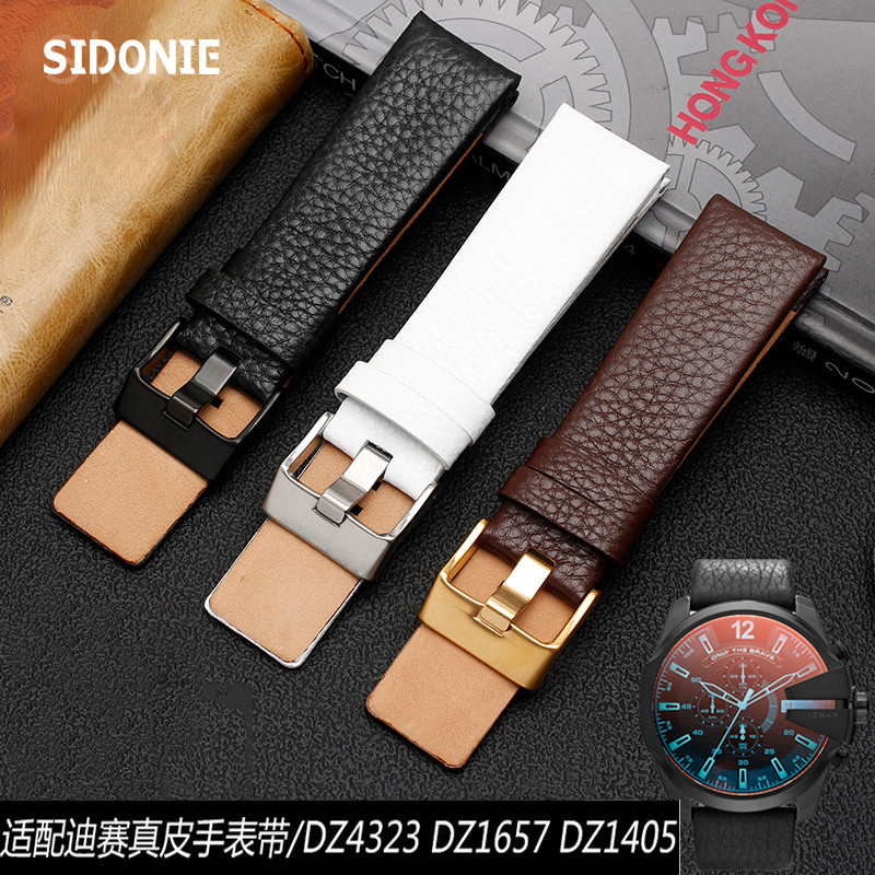 Genuine Leather Watband for esel Wat Belt DZ7257 1657 4323 7314 7313 7371 Straps 22 24 26 27 28 30mm