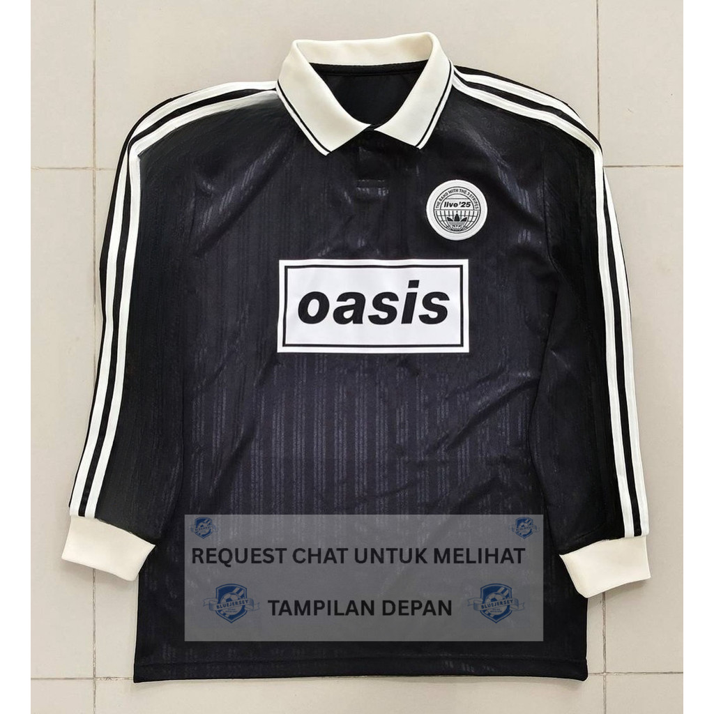 JERSEY BAJU BOLA OASIS LS HITAM LONGSLEEVE BLACK NEW
