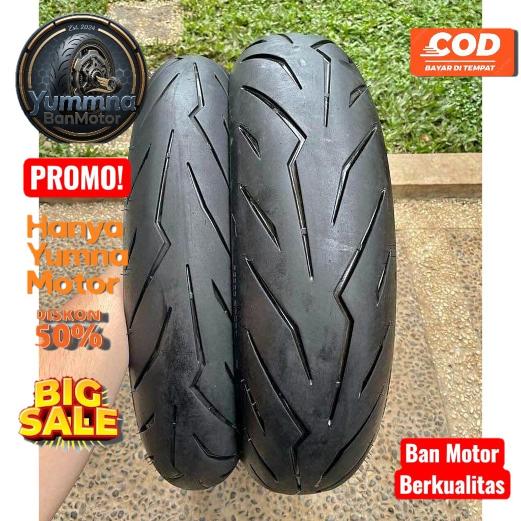 BAN RACE UKURAN 100/80-17 130/70-17 MEREK PIRELLI DIABLO ROSSO SPORT