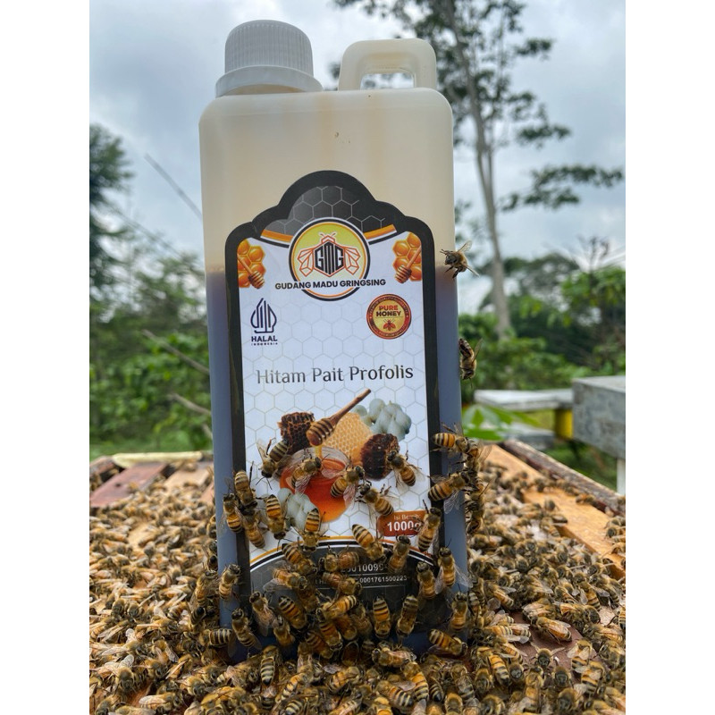 Madu hitam pait  super profolis 1kg / Madu herbal 1 kg original