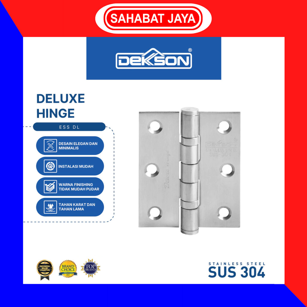 Engsel Pintu Jendela Dekkson Dekson 3" Inch Stainless