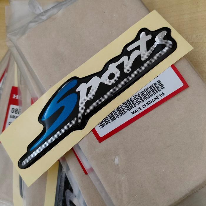 Emblem Sticker Stiker SPORT Honda JAZZ GD3 VTEC IDSI 2003 2004 2005 2006 2007 Original - SPORT