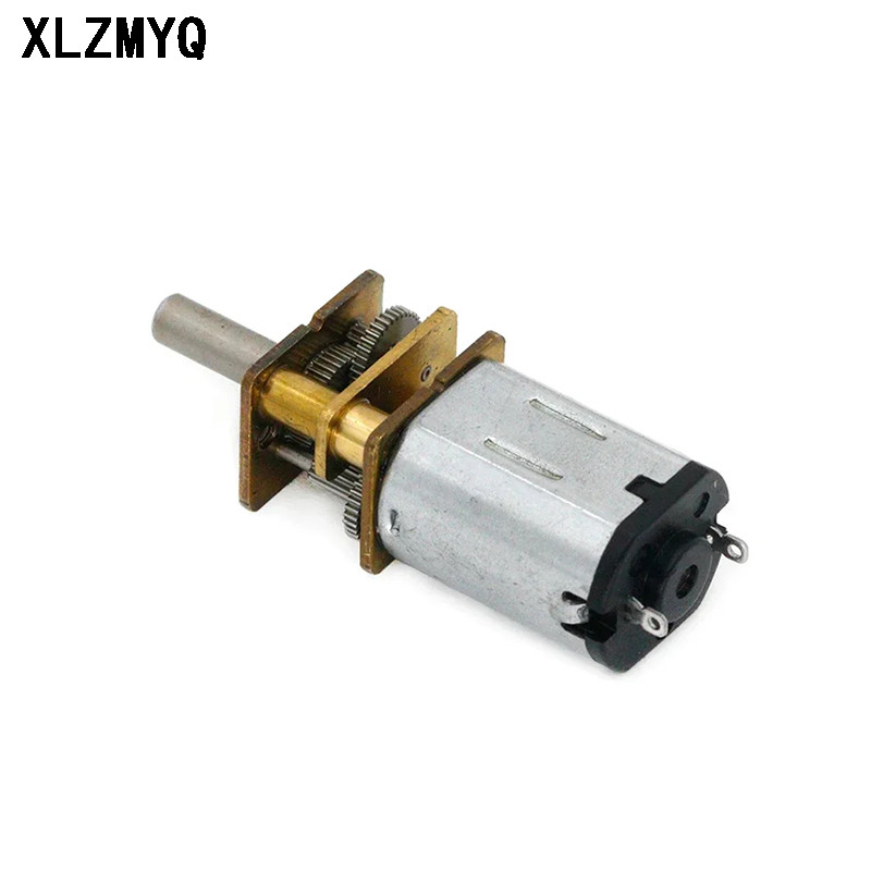 10pcs DC 3V/6V/12V N20 Mini Micro Metal Gear Motor With Gearwheel DC Motors 30RPM 60RPM 100RPM 200RP