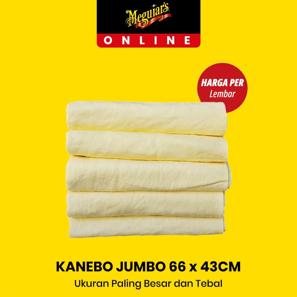 Kain Lap Kanebo Jumbo 66 x 43 cm Sangat Besar XXXL Plas Chamois Tebal Lebar Besar Serat Pengering Cu