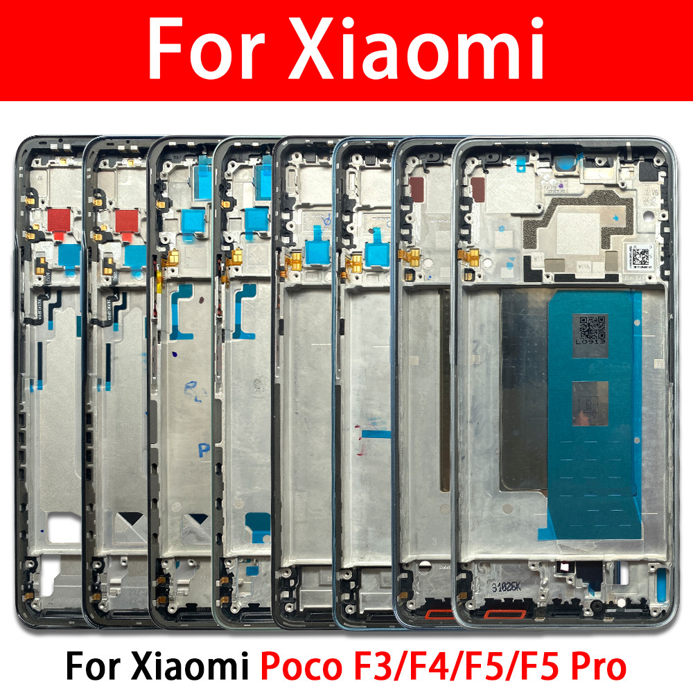 Housing Middle Frame LCD Bezel Plate Panel assis For Xiaomi Poco F3 F4 F5 Pro Front Frame Housing Be