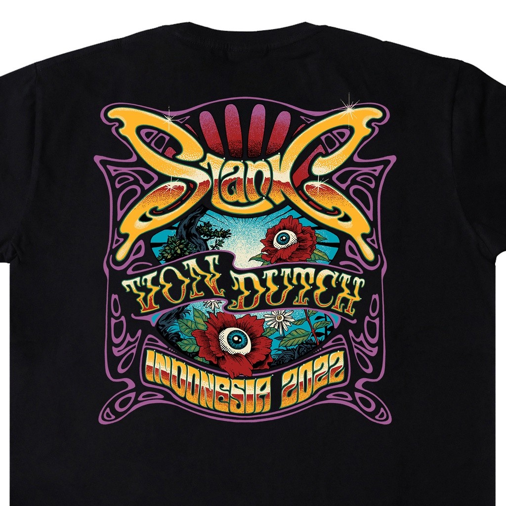 Kaos Von Dutch & Slank Collaboration 0694 Black baju kaos pria distro original 100%