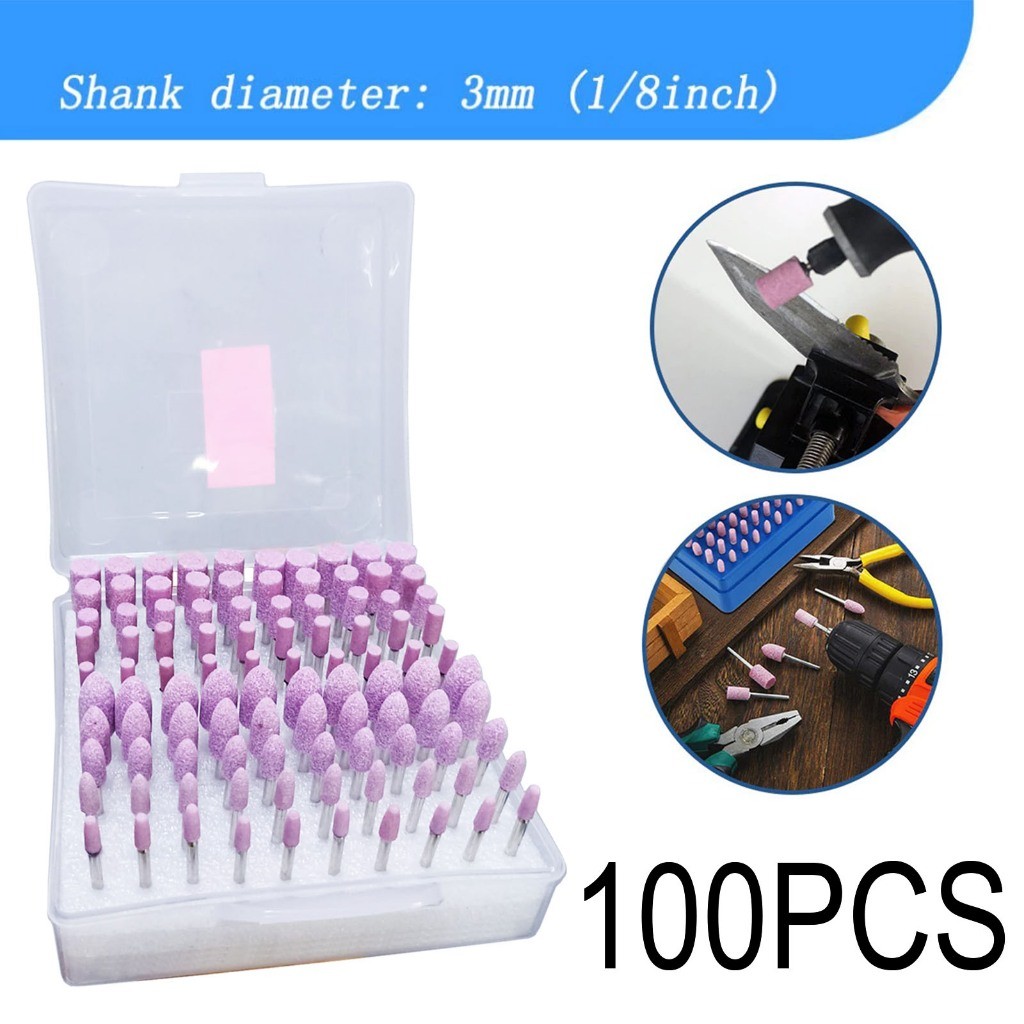 MATA BOR BATU OSCO SET 100PCS - BATU GAGANG POLES GERINDA SET 100 PCS - MATABOR GURINDA ASAH KECIL -