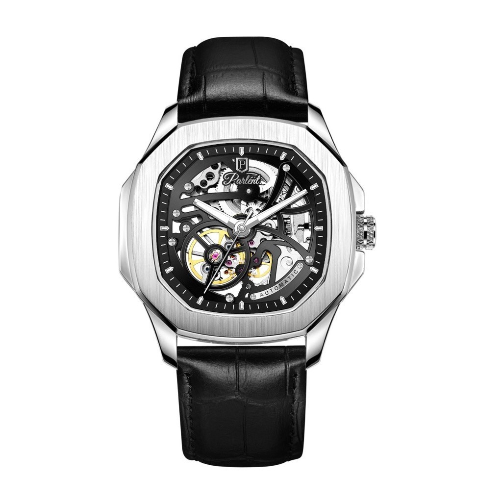 Parlent Gallant Prime - Jam Tangan Pria 42mm, Automatic Movement, Waterproof 5ATM (50M), Stainless S