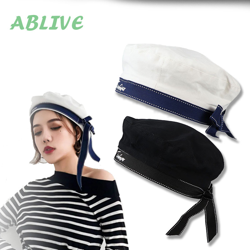 Sailor Pelaut Kapten Topi Sailor Topi Pelaut Kapten Pirates Korea Korean Cute Beret Hat Pelaut Kapte