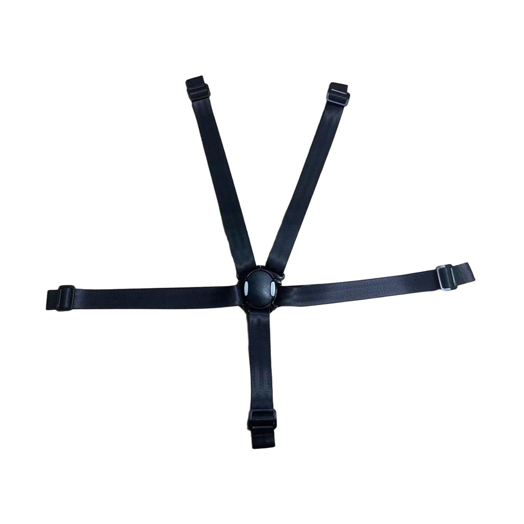 Magnetic harness strap for guzzieandguss perch hook on high chair