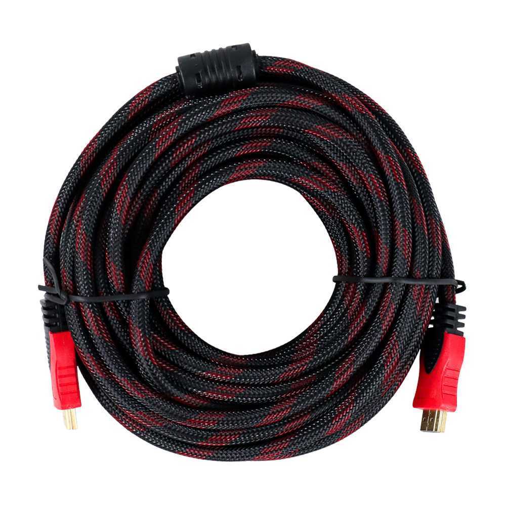 Kabel HDMI ke HDMI Koil 10 Meter High Speed 1080P Male to Male Gold Plated OD 7.3mm Fleksibel Anti K