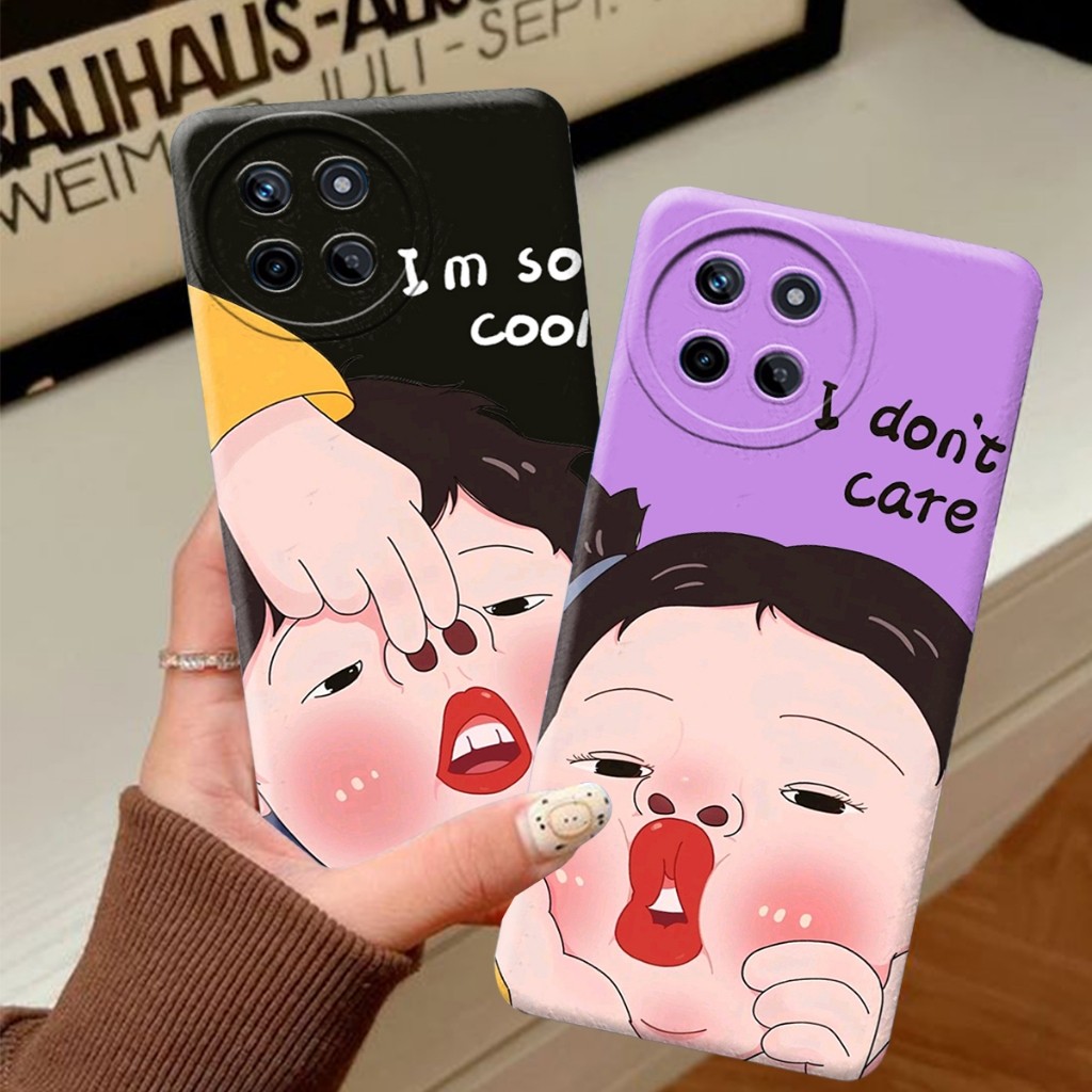 Softcase Realme 11 4G 2023 Motif Ugly Face Couple - Case Kekinian - Case Ugly - Case Terbaru - Case 