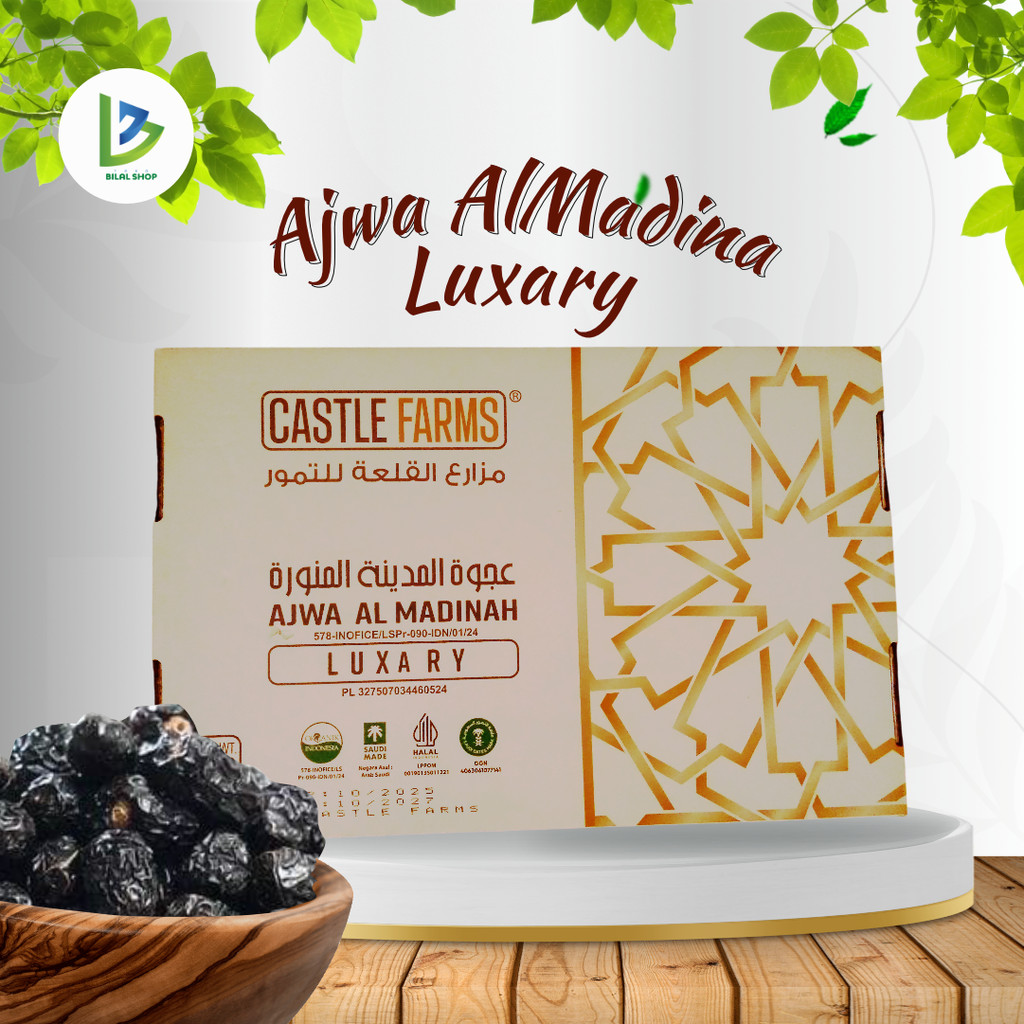 Ajwa Castle Farms Luxary 3kg - Ajwa Castle Farms - Kurma Ajwa 3kg