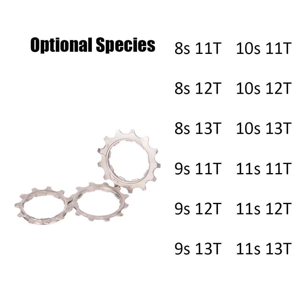 ZTTO 1PCS MTB Bike Freewheel Cog 8 9 10 11 Speed 11T 12T 13T Bicycle Cassette Sprockets Accessories 