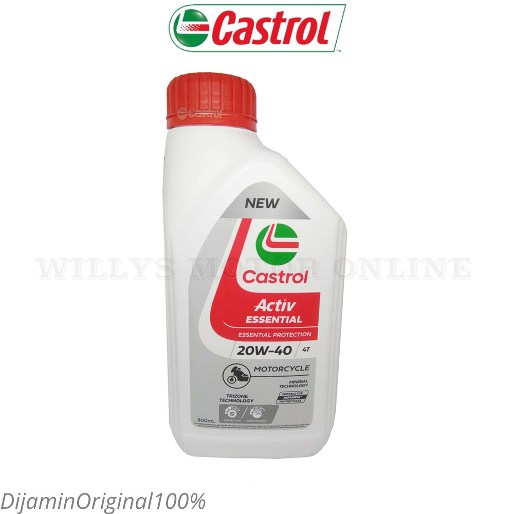 Oli Castrol Go 20W-40 4T 0.8L / Oli Castrol GO Bebek