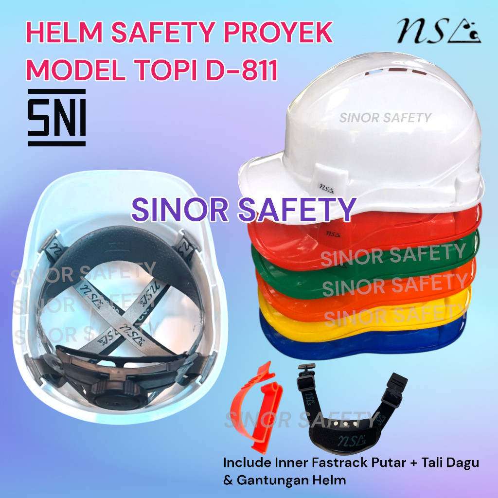 Happyme - Helm Safety Proyek Model Topi  Helmet Vented