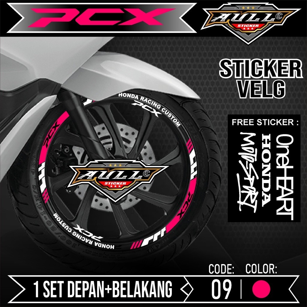 Stiker Cutting Velg PCX - Aksesoris Stiker Cutting Sticker List Velg Motor Honda PCX 160 PCX 150 Lis