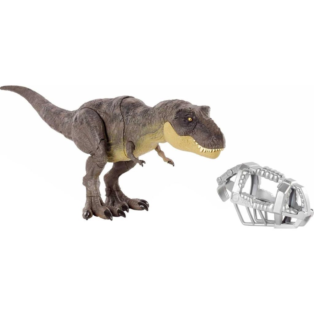 Mattel Jurassic World Camp Cretaceous Dinosaur Toy, Stomp 'n Escape Tyrannosaurus T Rex Action Figur