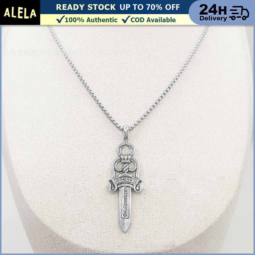 EVAN CH NECKLACE / FLOWER CH CROSS NECKLACE OVAL SWORD PEDANG KALUNG TENGKORAK SKULL NECKLACE / KALU