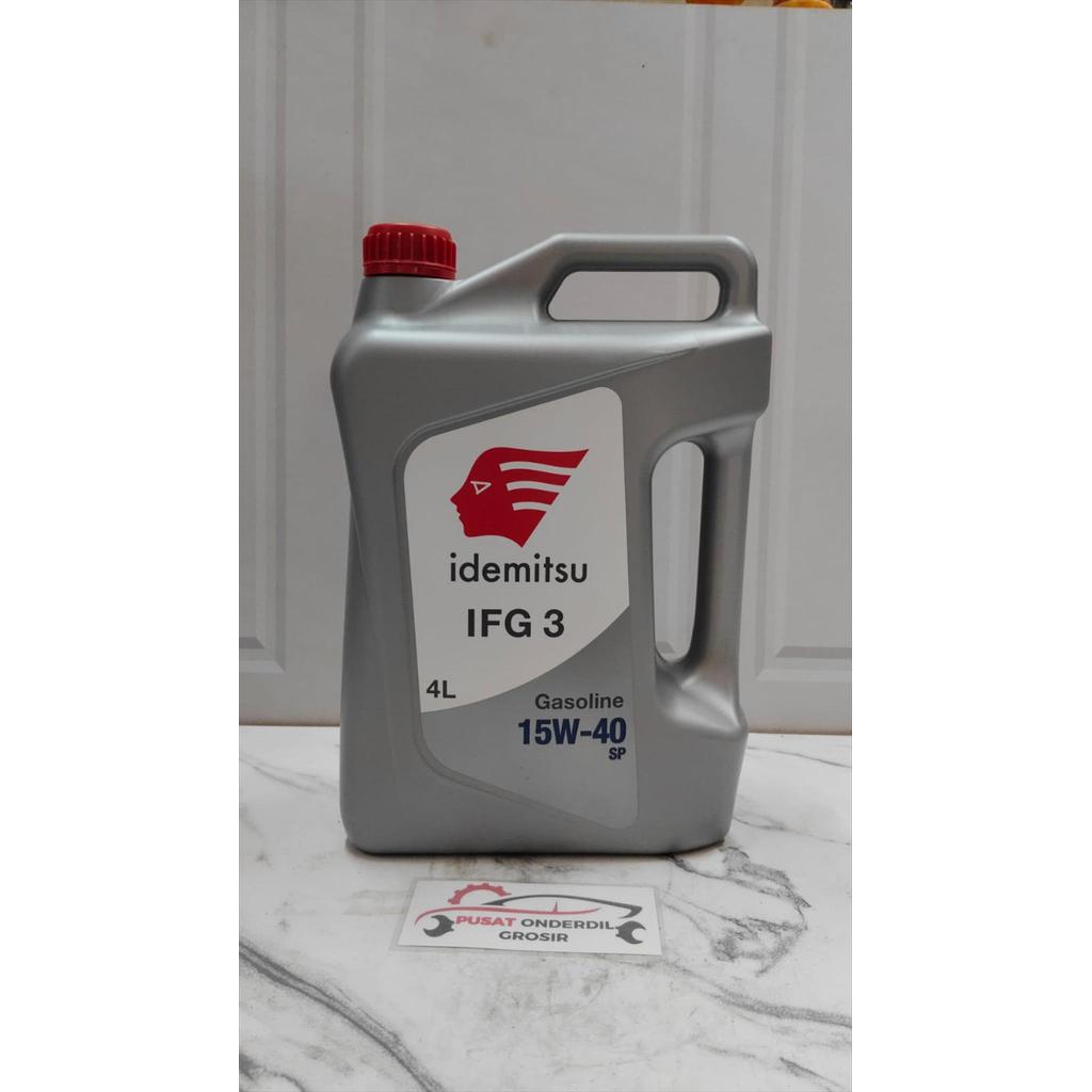 Oli Mesin Mobil Gasoline Bensin Idemitsu IFG 3 15W-40 SP 4 Liter