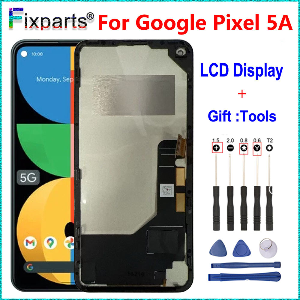 Tested TFT For Google Pixel 4A 5G 5A Lcd Display Digital Touch Screen With Frame For Google Pixel 6 