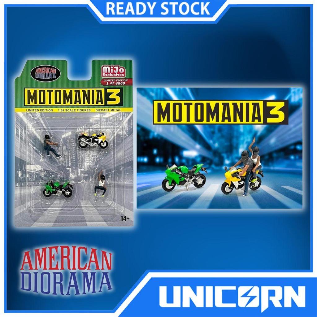 American Diorama Motomania 3 Mijo Exclusive 1/64 Diecast