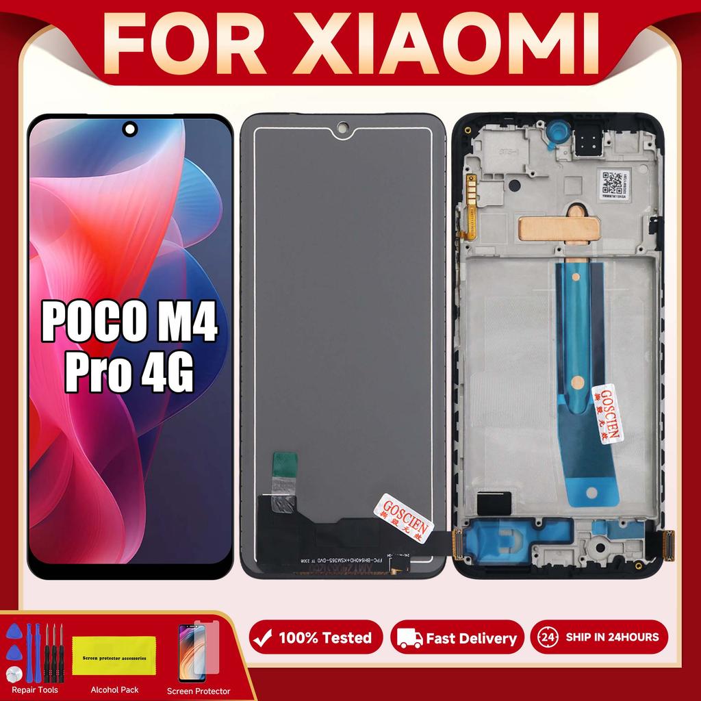 LCD For Xiaomi Poco M4 Pro 4G LCD Display Tou Screen Sensor Digitizer Assembly Replacement For Poco 