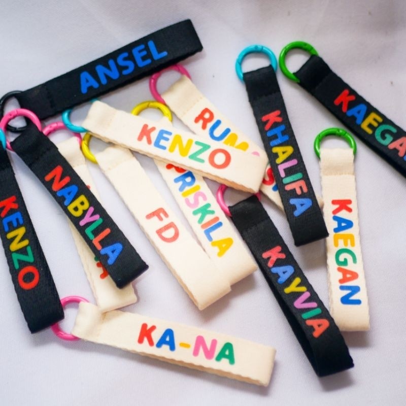 C?USTOM NAMA Custom Name Tag / Bag tag Nama Anak / Gantungan Tas Custom / Luggage Tag / Gift Souveni