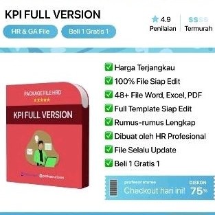 KPI FULL version untuk HRD perusahaan