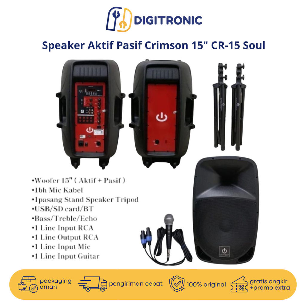 Speaker Aktif Pasif Crimson 15" CR-15 Soul