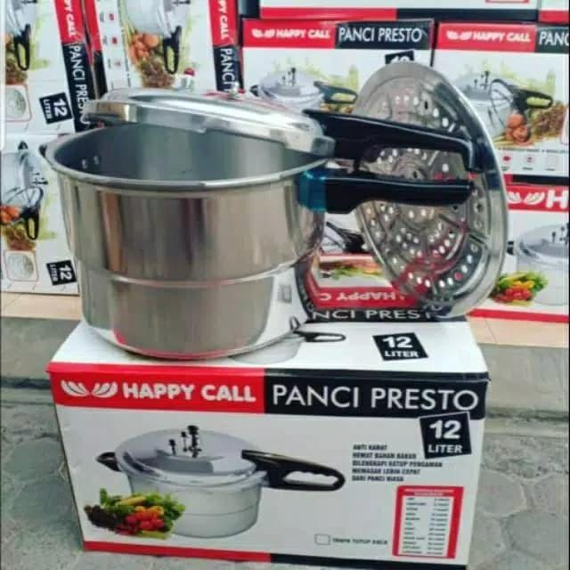 Panci Presto HC 12 Liter / Panci Presto Stainless Steel Anti Karat 12liter / Panci Presto Happy Call