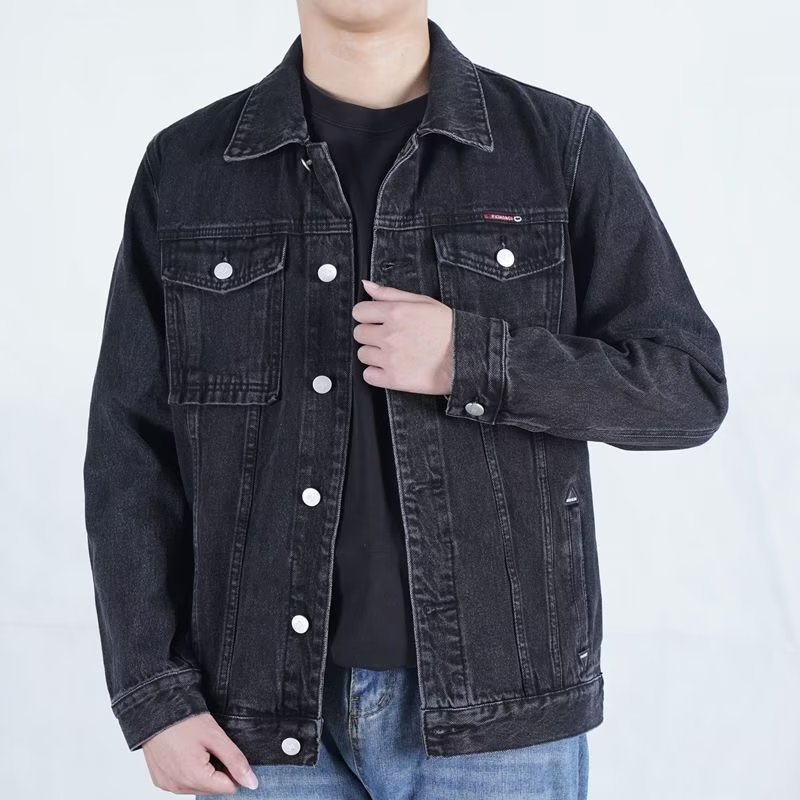 Jaket denim untuk pria, jaket stylish untuk remaja.