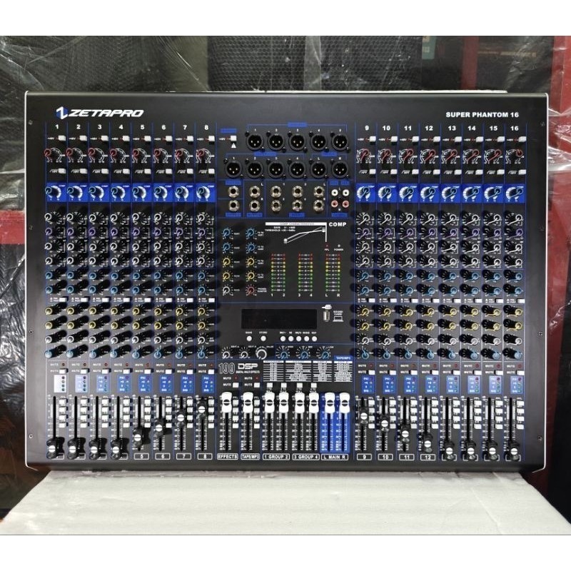 Mixer 16 Channel ZETAPRO SUPER PHANTOM 16 Origanal zetapro