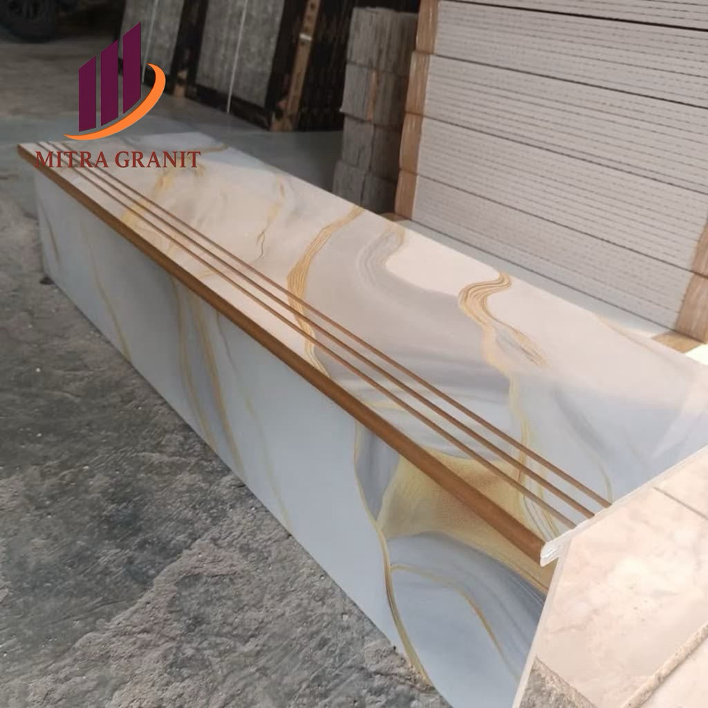TANGGA GRANIT UKURAN 30x100 MOTIF MARMER CUSTOM UKURAN LIST PLINT