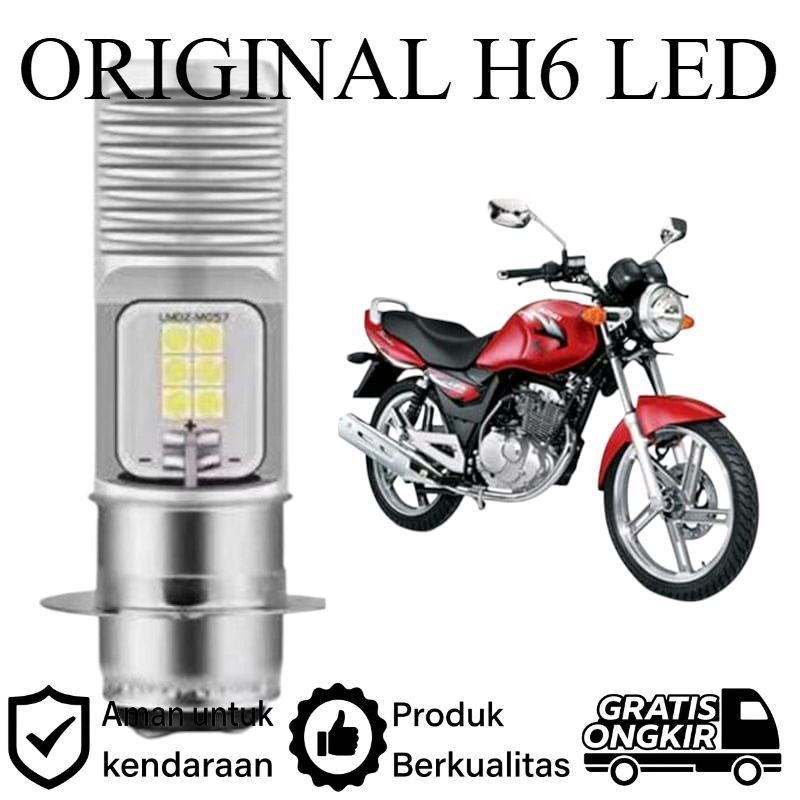 ORIGINAL 1pcs Lampu depan LED H6 12 Mata Putih terang motor Suzuki Thunder 125 Lie Cheng